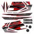 Kit Cartela Faixa Adesiva Yamaha Xtz 125 Vermelha Ano 2006