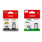 Kit Cartucho Canon Pg 44 Preto Cl 54 Color E481 E401 E461