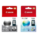 Kit Cartuchos De Tinta Canon Cl-211xl Pg-210xl 210 211 Pg210