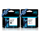 Kit Cartuchos Hp 667