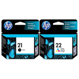 Kit Cartuchos Originais Hp 21 Preto