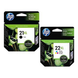 Kit Cartuchos Originais Hp 21 Xl