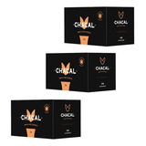 Kit Carvão Chacal Para Narguile Fibra De Coco Hexagonal 3kg