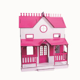 Kit Casa Bonecas Barbie E Móveis