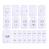 Kit Casa Completa Tomadas Interruptores 25 Peças Radial