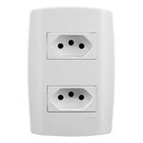 Kit Casa Tomada Dupla 10a E 20a 21 Peças Ilumi Slim