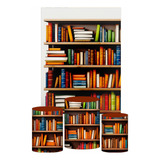 Kit Casadinho Estante Livros Trio Capa Cilindro Retangular