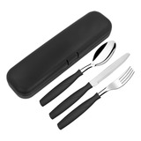 Kit Case 3 Talheres Colher Garfo Faca Mesa Marmita Porta