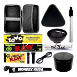 Kit Case Dichavador Metal Bolador Seda De Vidro Tesoura