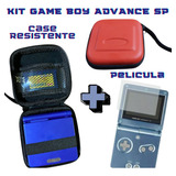 Kit Case E Película Tela Nintendo Game Boy Advance Sp Gbasp