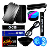 Kit Case Fumo Dichavador Bolador Seda Tubete Tesoura Cuia