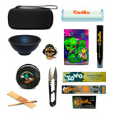 Kit Case Seda Bolador Dichavador Tesoura Cuia Mocó Brinde