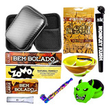 Kit Case Sedas Piteira Slick Filtro Cuia Tubete Cachimbo