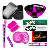 Kit Case Slick Seda Zomo Piteira Vidro Tesoura Tubete Cuia