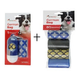 Kit Cata Caca German Bag Azul 80 Saquinhos Circulos