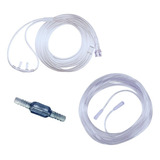 Kit Cateter Nasal Extensor De 4 5m E Conector Para Oxigenio