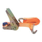 Kit Catraca Cinta Amarração 800kg X 4 6m X 25mm Rabicho J