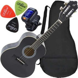 Kit Cavaco Acústico Com Capa Acessórios Giannini Cs14 Bk