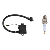 Kit Cdi Bobina Eletrônica Mobilete Vela Ignição Importada