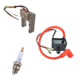 Kit Cdi Bobina Vela Motor 2t 100cc Bicicleta Motorizada