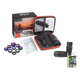 Kit Celular 10 Apexel Luneta Zoom 10x   9 Lentes Smartphone