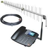 Kit Celular Rural 4g De Mesa Com Internet E Roteador Wifi