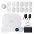Kit Central Alarme Monitorada Amt 1016 Net Com 12 Sensores