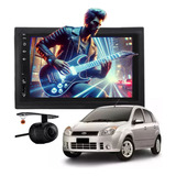 Kit Central Multimidia Mp5 Mp8 Fiesta Moldura Camera
