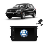 Kit Central Multimídia Tiguan Mp5 Mp8 Moldura Câmera