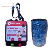 Kit Cerca Elétrica Rural Eletrificador Cr 38km Fio 500 Mt
