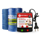Kit Cerca Rural Eletrificador Sentinela Sr30 0 1j 1000m Fio