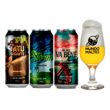 Kit Cerveja Big Jack Va Bene Storm Tatu Gigante Lata 473ml