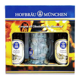 Kit Cerveja Hofbräu Hb 2 Cervejas 500ml Caneca 500ml