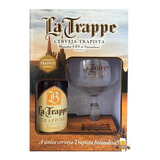 Kit Cerveja La Trappe Blond 750ml   Taça Original 250ml