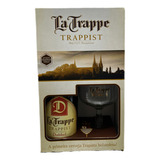 Kit Cerveja La Trappe Dubbel 750ml Taça 250 Ml Holandesa