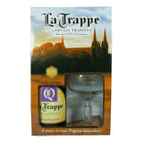 Kit Cerveja La Trappe Quadrupel 750ml Taça 250ml