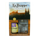 Kit Cerveja La Trappe Quadrupel 750ml Taça 250ml