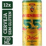 Kit Cerveja Wienbier 55 Pilsen S  Gluten 710ml  12 Un 