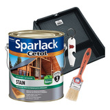 Kit Cetol Stain Balance Mogno 3 6l Sparlack Bandeja Pincel