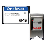 Kit Cf 64mb Onefavor + Adaptador Compact Flash Pcmcia