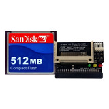 Kit Cf Cartão Compact Flash 512mb