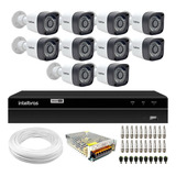 Kit Cftv 10 Câmeras Infra Full Hd Dvr Intelbras 16 Canais