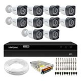 Kit Cftv 10 Câmeras Infra Full Hd Dvr Intelbras 16 Canais