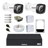 Kit Cftv 2 Câmeras Segurança Ahd Dvr 1004 Intelbras Hd 1tb