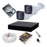 Kit Cftv 2 Câmeras Segurança Full Hd Dvr 4ch 1080p P2p