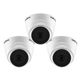 Kit Cftv 3 Cameras Intelbras Visao Noturna 1mp Infravermelho