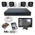 Kit Cftv 4 Câmeras Day/night Dvr 4ch P2p Monitor 9 Polegadas