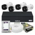Kit Cftv 4 Cameras Full Hd Dvr Intelbras 3004-c 1t Wd Purple