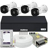 Kit Cftv 4 Cameras Full Hd Dvr Intelbras 3004C 2TB WD Purple