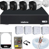 Kit Cftv 4 Câmeras Intelbras Full